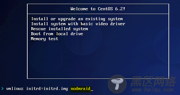 CentOS 6.2出现Disk sda contains BIOS RAID metadata解决方法