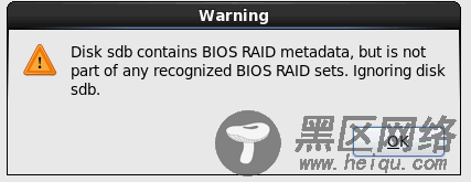 CentOS 6.4出现Disk sda contains BIOS RAID metadata解决方法