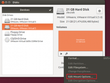 在Ubuntu下用桌面图形界面挂载分区