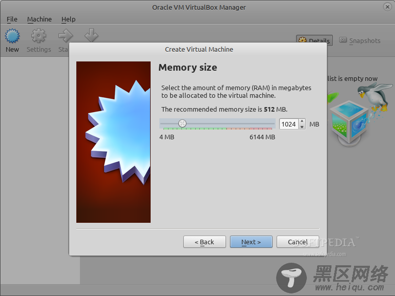 Set the memory size