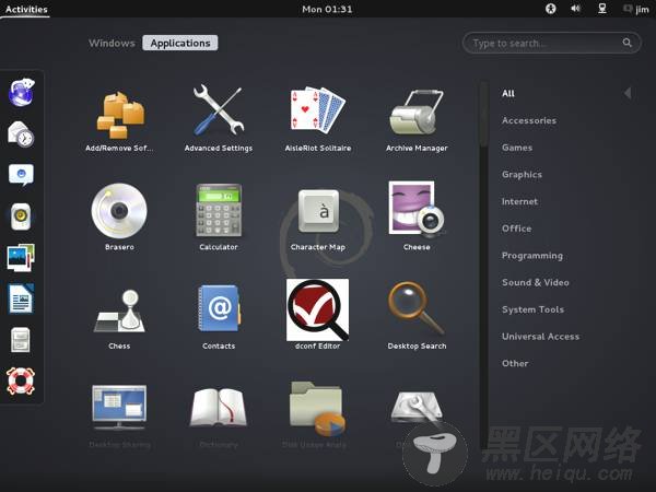 Debian 7 GNOME 3 Applications