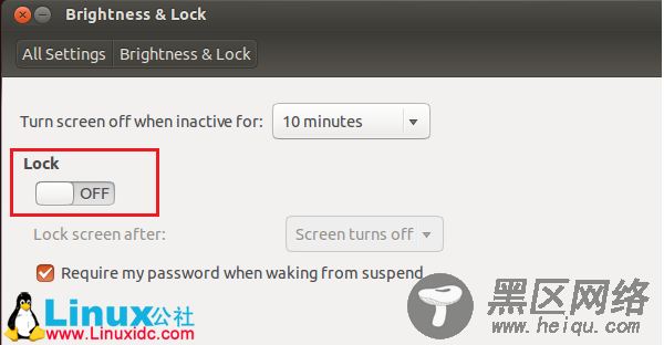 禁用Ubuntu的屏幕锁定