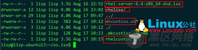 用mkisofs命令制作redhat enterprise linux (RHEL6.4) ISO启