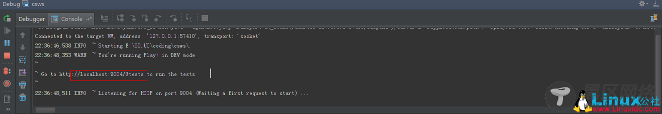 IntelliJ IDEA运行Play Framework的test mode