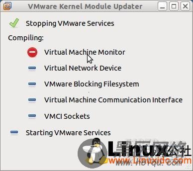 Ubuntu 10.10 升级到11.04 之后VMware报错：Unable to build kernel module