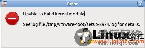 Ubuntu 10.10 升级到11.04 之后VMware报错：Unable to build kernel module