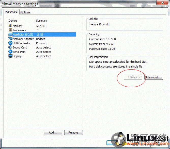 Linux下fdisk的使用 VMware 磁盘容量不足的解决办法