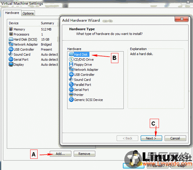 Linux下fdisk的使用 VMware 磁盘容量不足的解决办法
