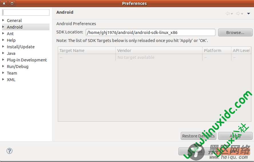 Ubuntu 10.10 下安装Android 2.2开发环境