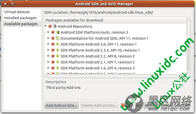Ubuntu 10.10 下安装Android 2.2开发环境