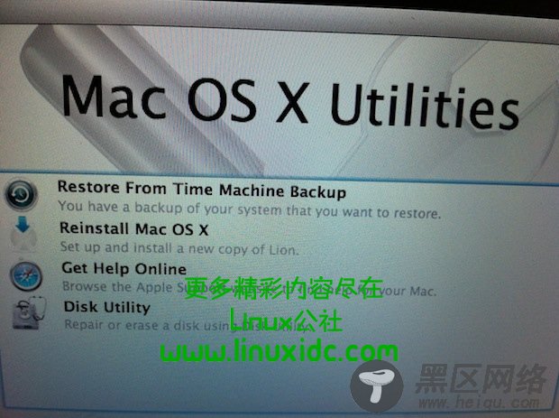 苹果Mac OS X Lion自带实用的恢复分区功能[多图]