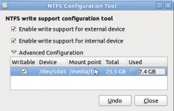 Ubuntu 10.10自动挂载NTFS分区