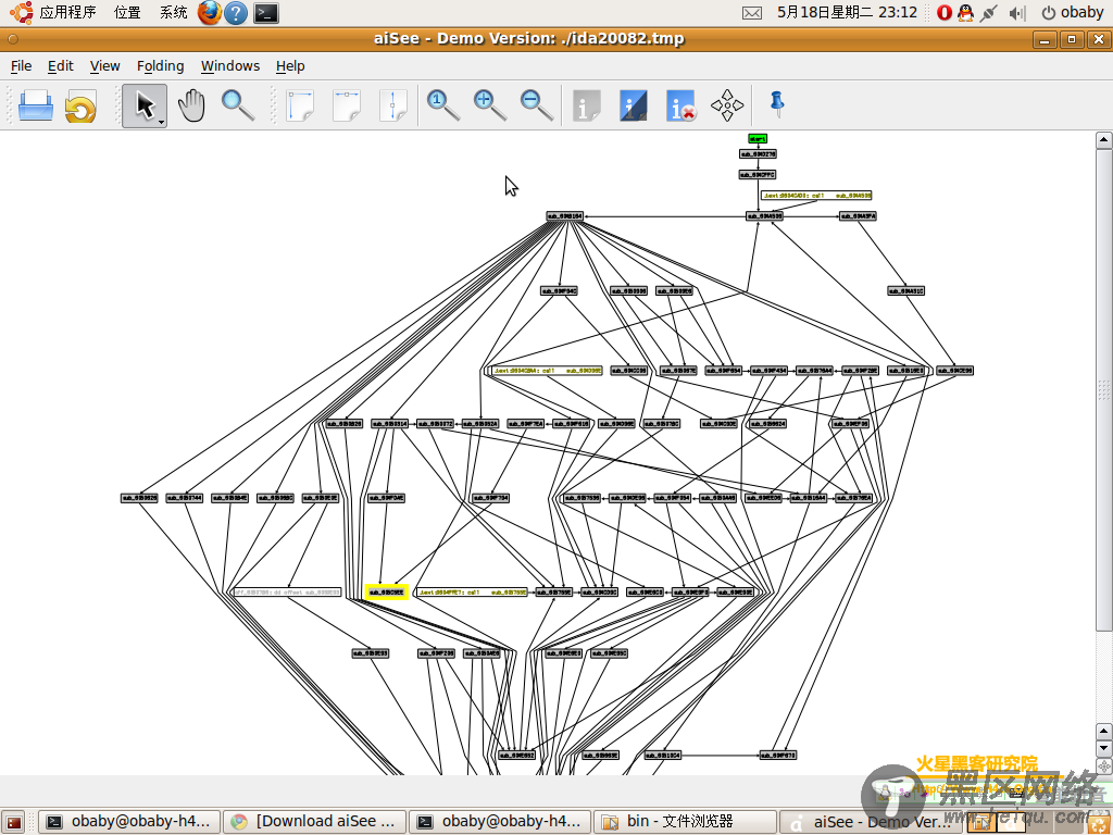 Ubuntu 10.04下IDA5.2的Call Graph View