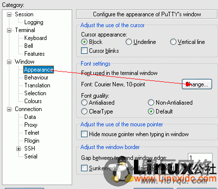 Linux ssh远程控制工具Putty配制和保存