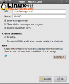 Ubuntu 9.10用Prism将webQQ桌面化