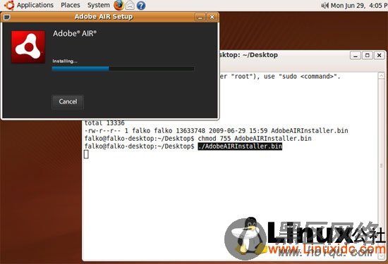 Ubuntu 9.04下体验Adobe AIR 1.5.1应用指南[图文]