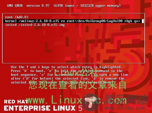 RedHat Linux 5 忘记密码的修改[图文]