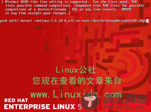 RedHat Linux 5 忘记密码的修改[图文]