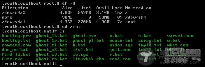 用Ghost备份和还原Linux系统