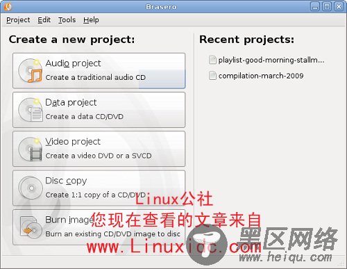 Linux桌面环境GNOME 2.26光盘刻录真是无处不能
