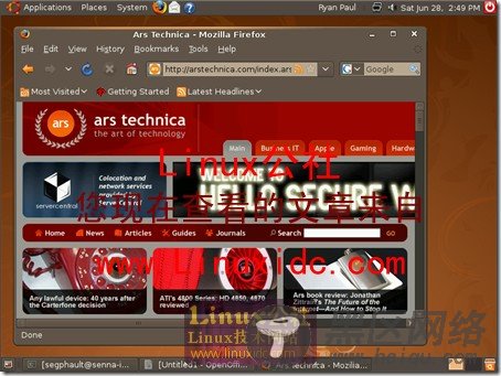 Ubuntu 8.10(Intrepid Ibex) Alpha 1 使用及最新截图