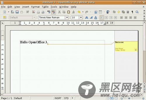 在Ubuntu下试用OpenOffice.org 3 Beta(图)