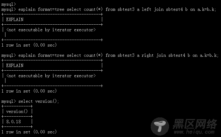 MySQL 8.0.18 Hash Join不支持left/right join左右连接