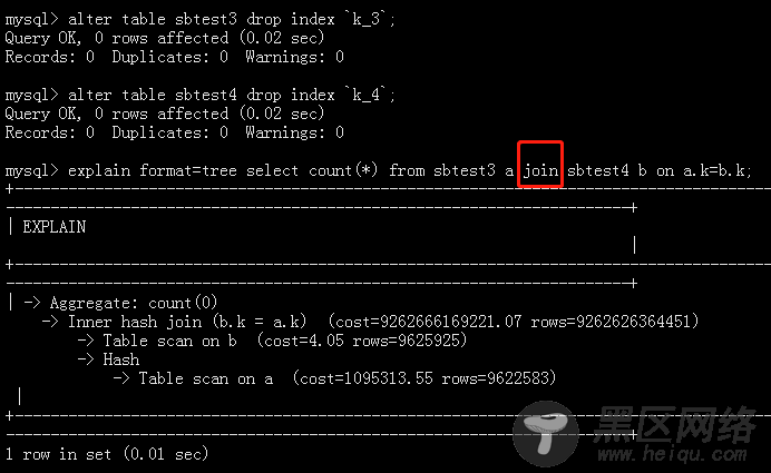 MySQL 8.0.18 Hash Join不支持left/right join左右连接