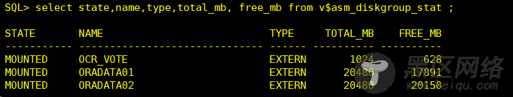 Oracle ASM 常用命令