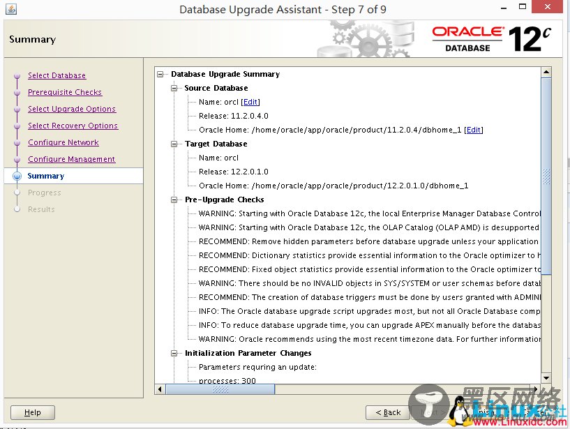 Oracle 11.2.0.4 升级到 12.2.0.1 图文详解