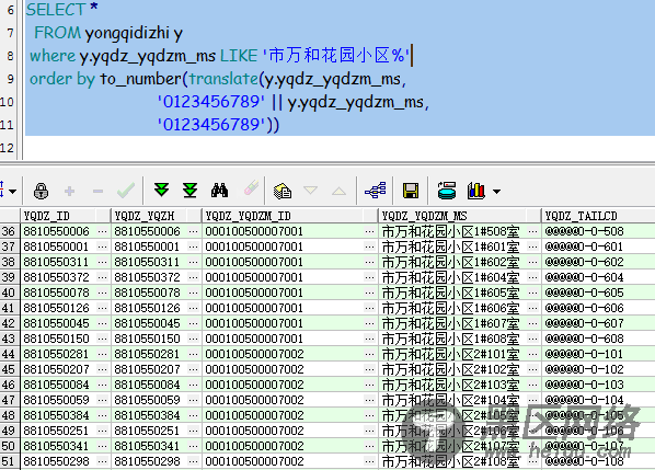 Oracle字符串中包含数字、特殊符号的排序