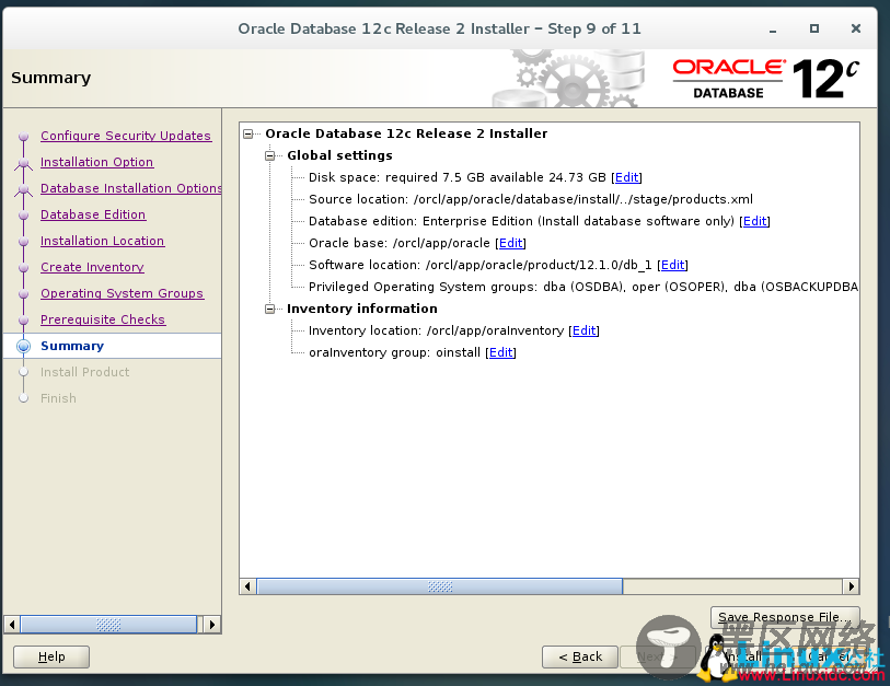 CentOS 7安装Oracle 12c图文详解