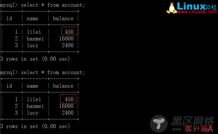 MySQL的四种事务隔离级别