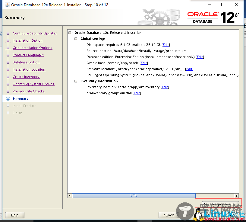 Red Hat Enterprise Linux 7.2 安装 Oracle 12c