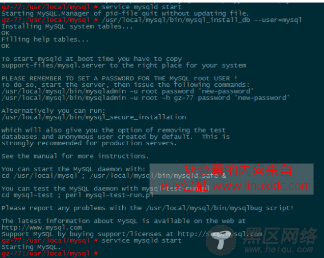 Linux下MySQL启动错误Starting MySQL.Manager of pid-file 