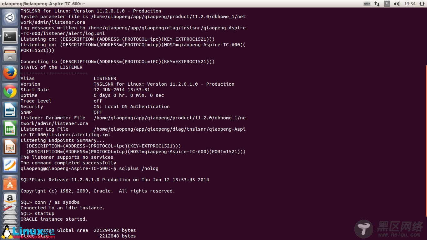 Ubuntu 14.04(amd64)安装Oracle 11gR2