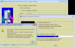 DBCA创建数据库出现RPCR