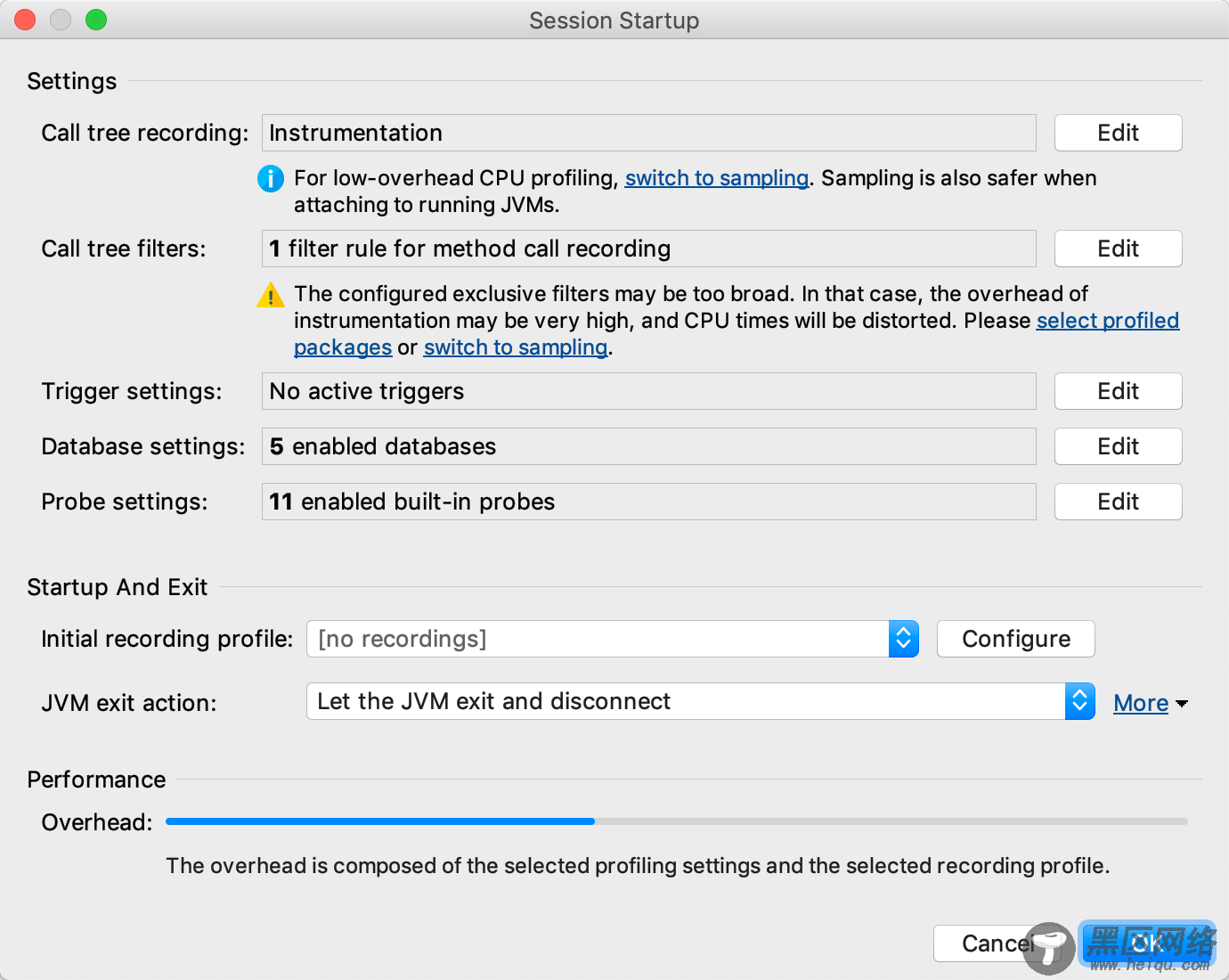 jProfiler远程连接Linux监控JVM与Tomcat运行状态