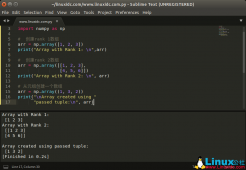 Python Numpy 数组的基本操作示例