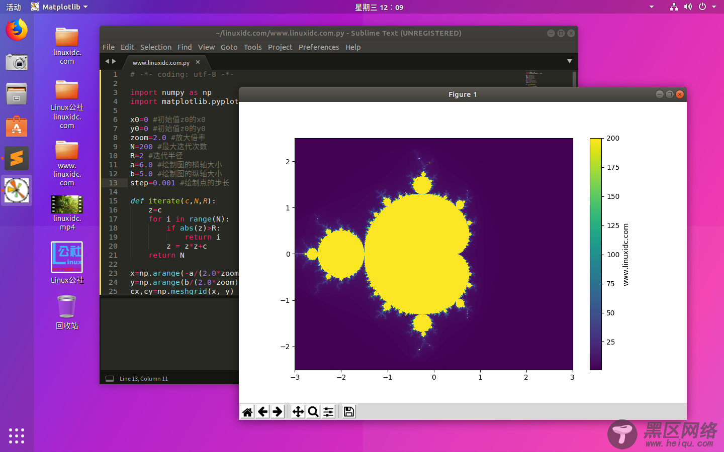 使用 Python 绘制 Mandelbrot 分形图