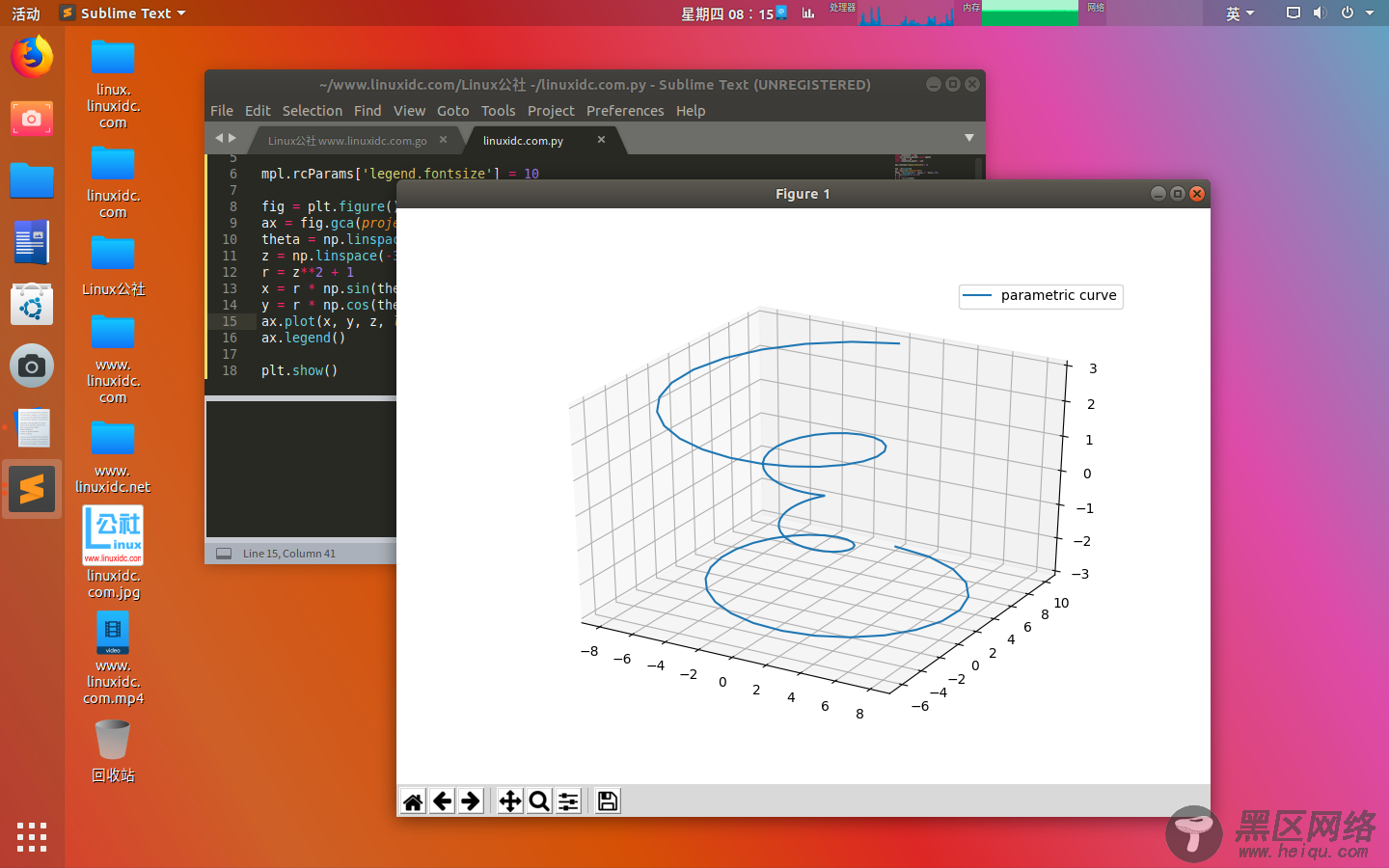Python 使用 matplotlib绘制3D图形