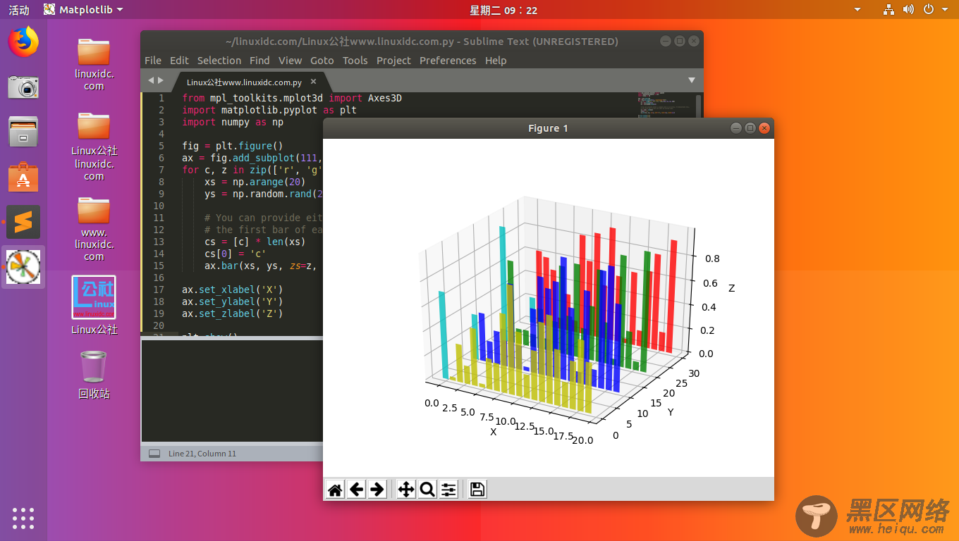 Python中使用Matplotlib绘制3D图形示例