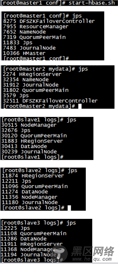 Hadoop2.6+HA+Zookeeper3.4.6+HBase1.0.0集群安装