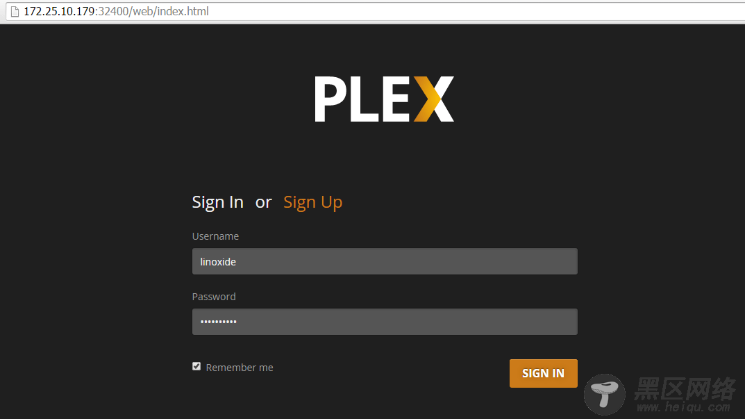 Plex Sign In