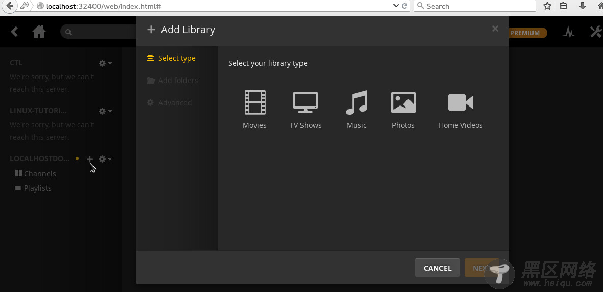 Plex Add Libraries