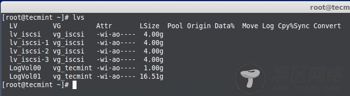 Verify LVM Logical Volumes