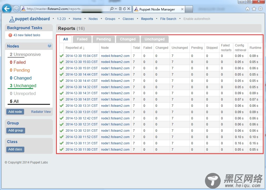 CentOS6.5+Puppet3.7.3 安装、配置及测试