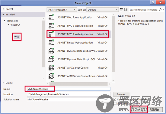 使用Windows Azure Web Sites构建托管的Web应用