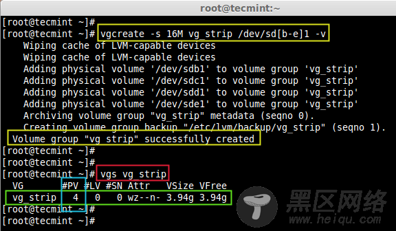 Verify Volume Group