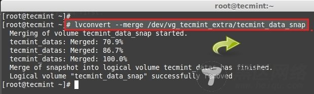 Restore LVM Snapshot